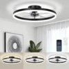 Modern ceiling fan light with remote control and  LED light fan smart silent 6-speed ceiling fan for bedroom and living room 1