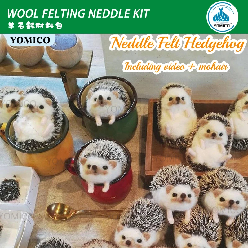 Animal Handmade Wool Kit | Needle Felt Animals Kit | Wool Felt Kit Hedgehog  - Felt - Aliexpress