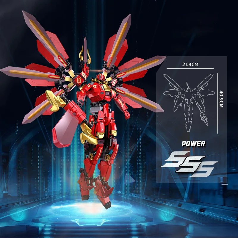 Sluban Mech series Ice Peak Protector embers Travel Athena Shape