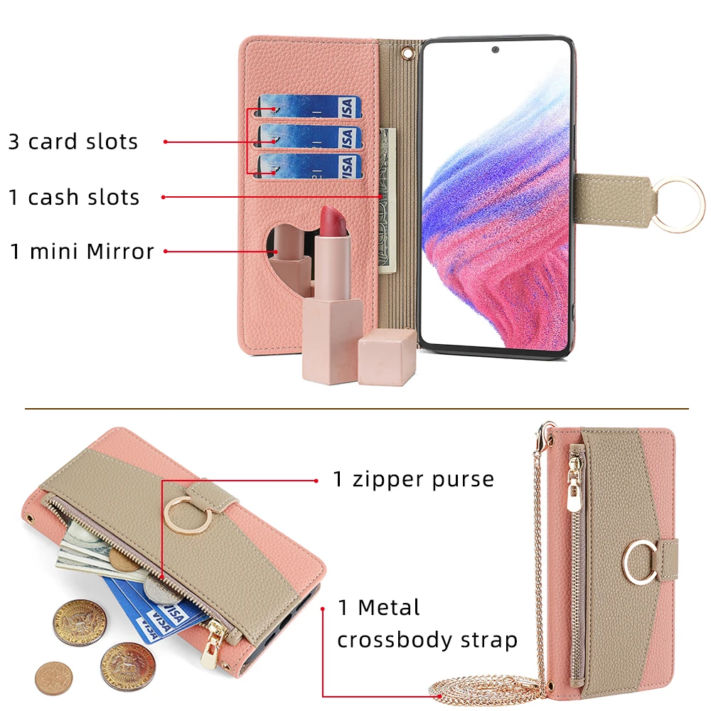 Multifunctional Phone Case with Built-In Mirror