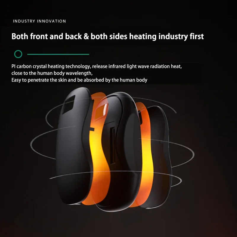 Portable Hand Warmer Hand Warmer 50000mAh Portable Large Capacity Electric Fast Heating Double Sided Warmth Battery Digital Display Winter Warmer portable hand warmer