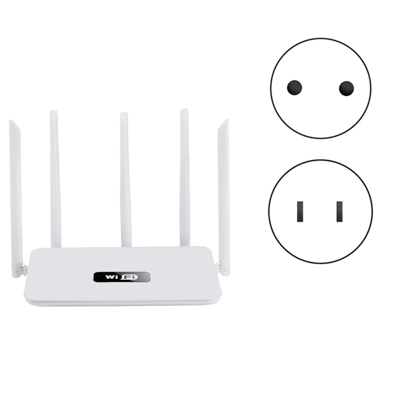 Router Wifi 5 Antenne Router Wireless 2.4G 300Mbps Modalità Ap/Quadrante Ripetitore Wifi 5 Antenne Ad Alto Guadagno Per La Casa