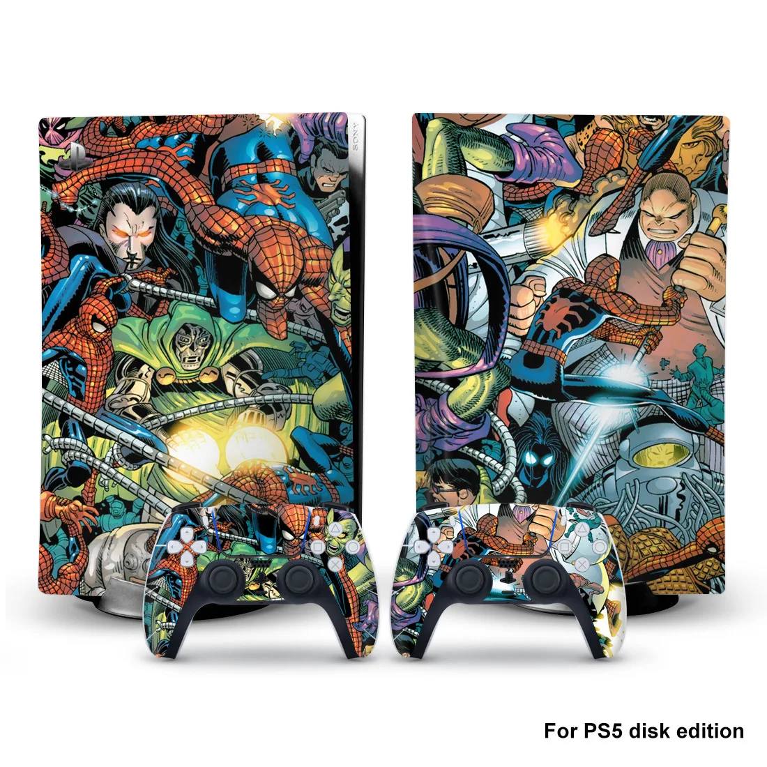 Skins Autocollant en vinyle pour PS5 Sli Disc Version Skin Console et