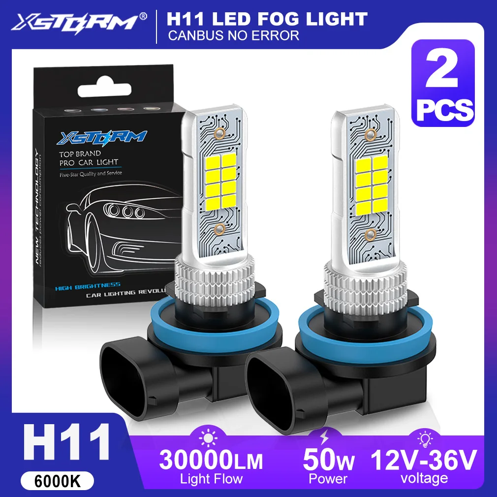XSTORM H11 LED 안개등 자동차용 9005 HB3 LED 안개 헤드라이트..