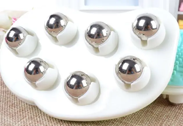 HANRIVER Seven stars bead mini massager thin body ball double-sided meridian massage brush steel ball massagers hot selling