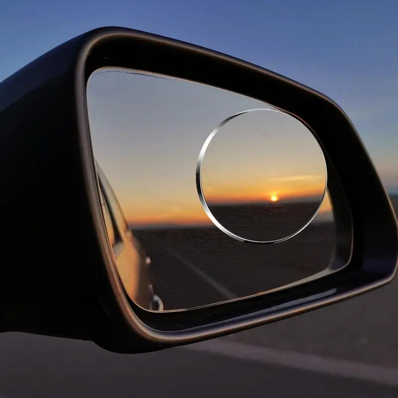 Blind Spot Mirror 2pcs Car Convex Mirrors Fish Eye Shapes Side By Side High-Definition Rear View Blindspot Mirrors for Car