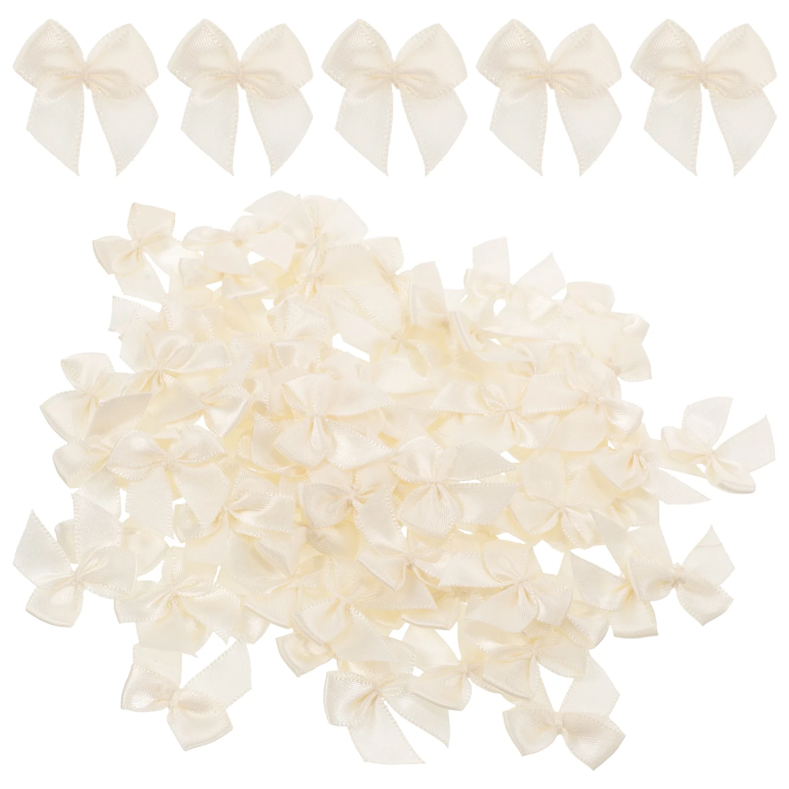 

200Pcs Miniature Bows Polyester Bows Decor DIY Bows Adorn Clothes Bows Decor Hairpin Bow Decor