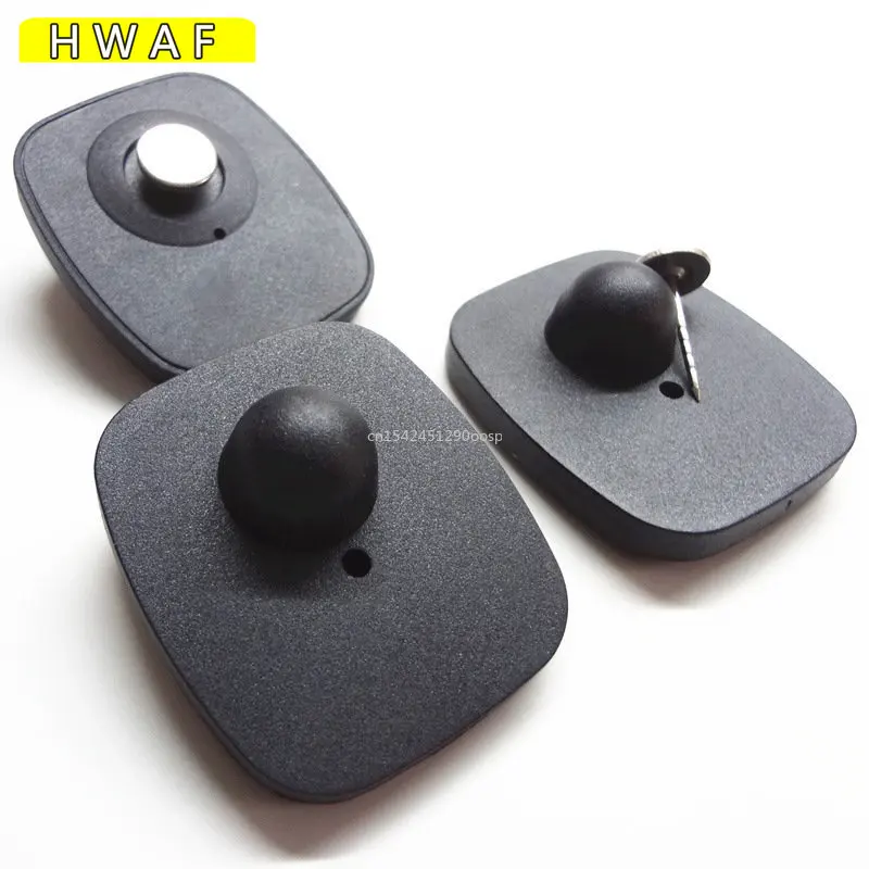100PCS Supermarket Anti-theft EAS Anti-theft Label Clothing Buckle Small Square Buckle Hard Label