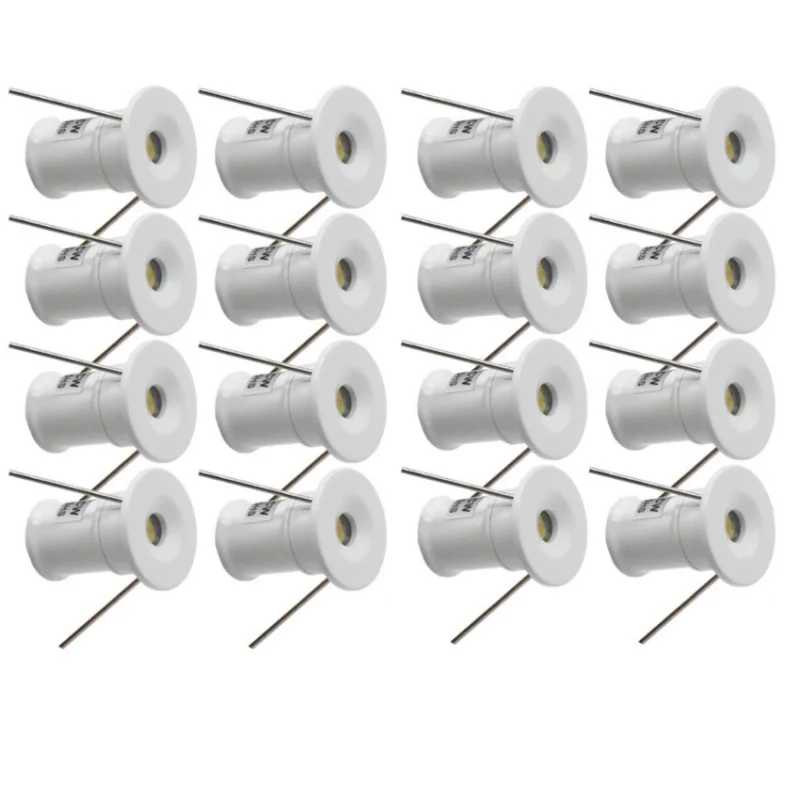 

Dimmable 1W LED 15mm Recessed Spotlight IP65 Home Kitchen Ceiling Spot Lamp Indoor DC12V 24V Stair Cabinet Lighting KTV Party