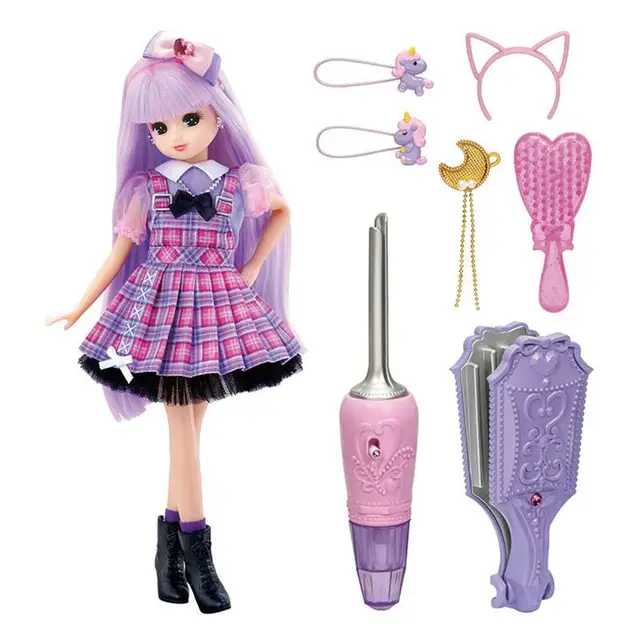 Takara Tomy Licca-Chan Nijikyun Curl Licca Fashion Doll Toy for Cute Girl Gift 2