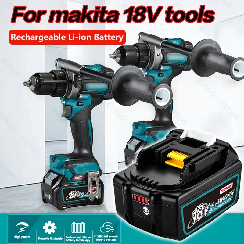 

for Makita 18V Battery 6000mAh Rechargeable Power Tools Battery 18V makita with LED Li-ion Replacement LXT BL1860B BL1860 BL1850