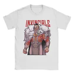 Men's Funny Pure Cotton Short Sleeve T - Shirt - Thragg Invincibles Grand Regent Design - XXXL (WHITE)
