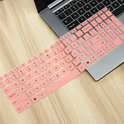 Slim Silicone Keyboard Cover Protector for Lenovo IdeaPad 15.6 Laptops (Pink)