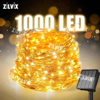 1000LED Solar String Fairy Lights 1