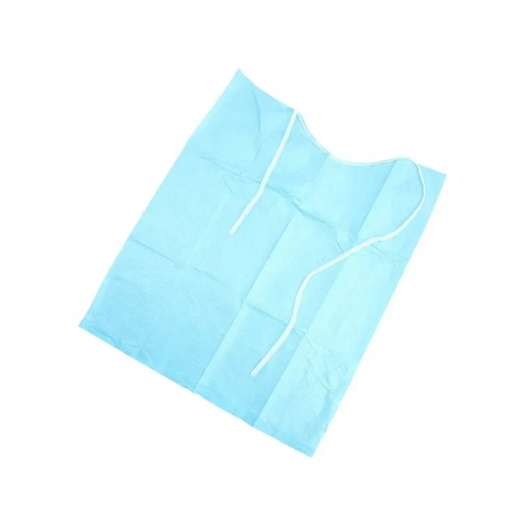 60pcs Dental Materials Dental Disposable Neckerchief Blue Medical Paper Scarf Medical Shop Towels Lacing Bibs