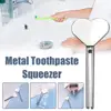 Heart-shaped Toothpaste Tube Squeezer Manual Metal Toothpaste Squeezer Bathroom Supplies Tooth Cleaning Accessories 2