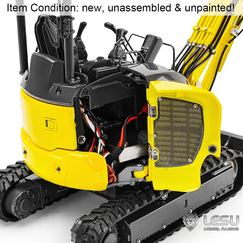 1/14 LESU PC30 Metal Mini RC Hydraulic Excavator 6CH Valve Digger KIT ST8 Radio Control Trucks Car Light Machine Toys for Adult 5