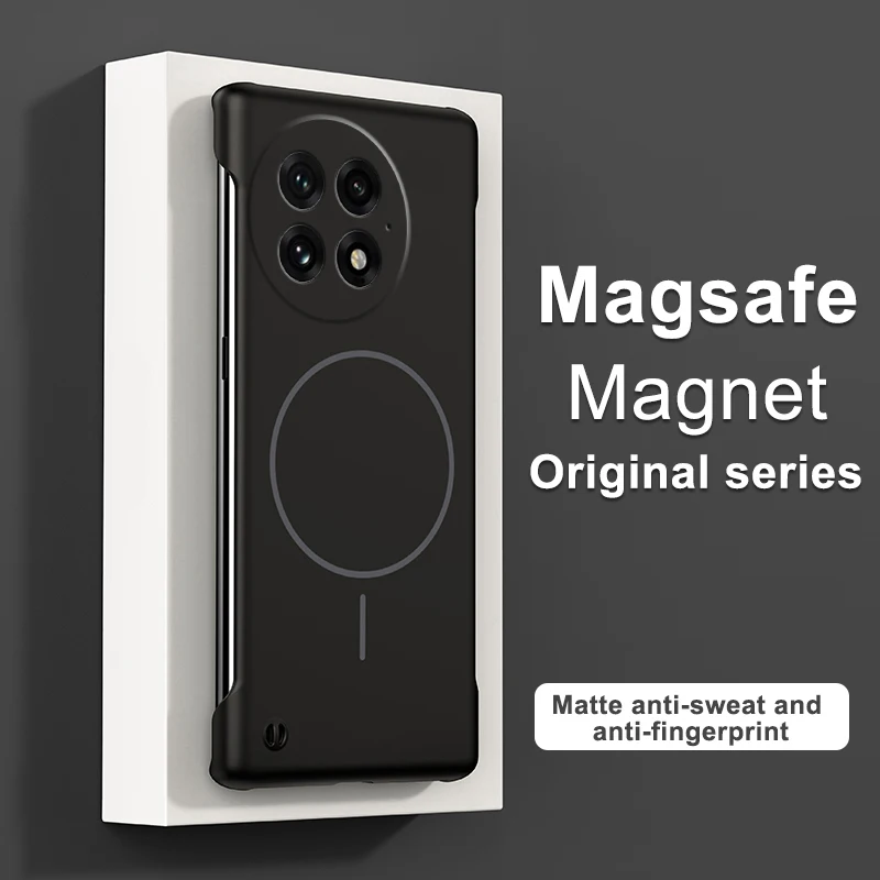 MagSafe Frameless Magnetic Wireless Charging Slim Hard Phone Case