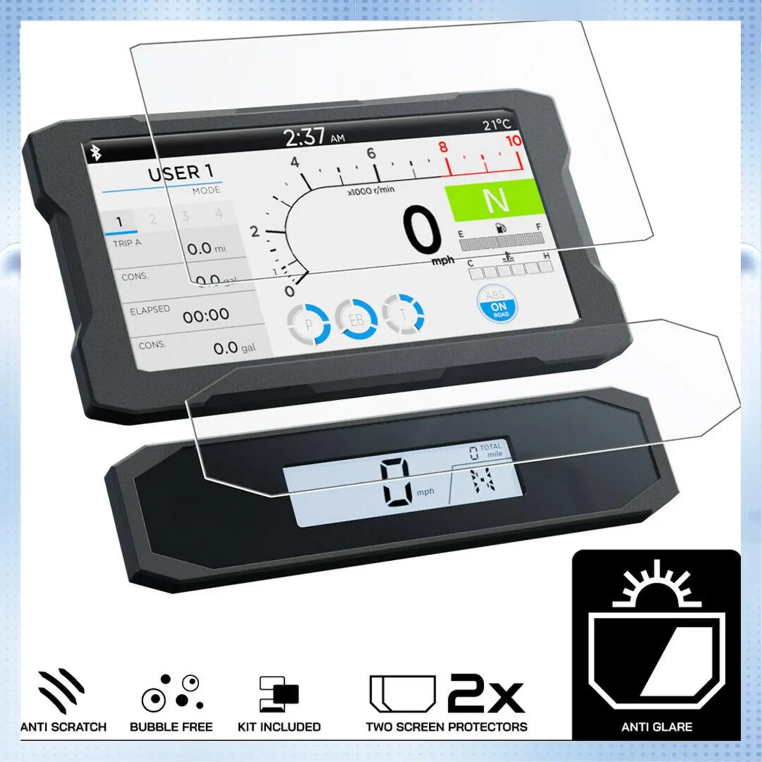 AM-오토바이 대시 보드 화면 보호 필름 Honda CRF1100L CRF 1100L Africa Twin 2020 용 속도계 스크래치 필름