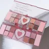 12Colors Love Heart Pink Eyeshadow Palette Natural Cool Tone Low Saturation Matte Eye Shadow Pallet Brown Korean Makeup Cosmetic 4