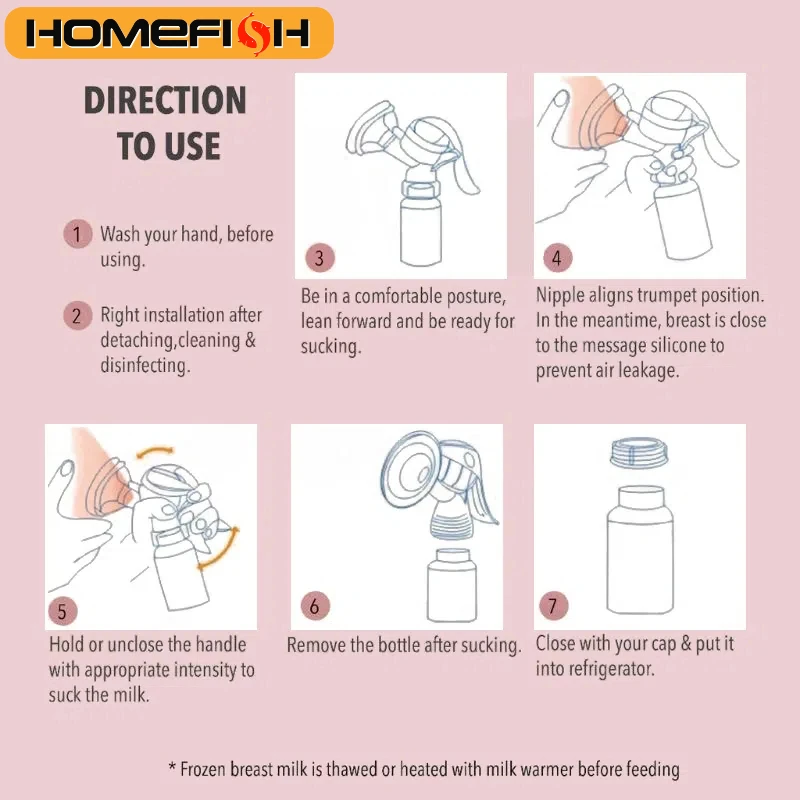 Breast Pump Baby Nipple Manual Suction Milk Pump Feeding Milk Collector Adjustable Gear Sucking Postpartum Supplies Accessories breast pump,breast milk catcher