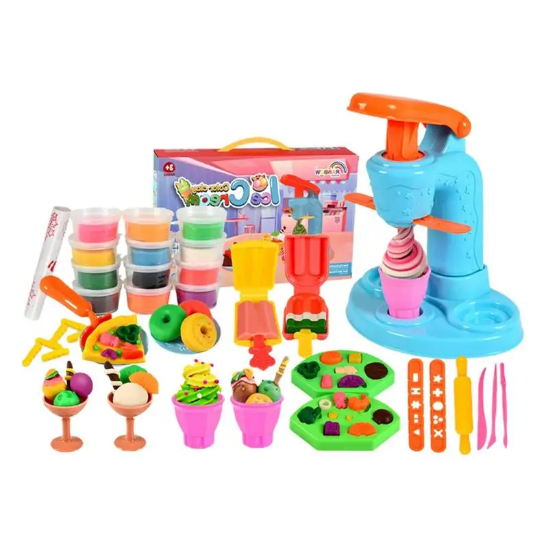 

Modeling Clay Colourful Playdough Tool Set Dough Kitchen Creations Play Set For Girls Boys Birthday Weekend Party Gift For Kids