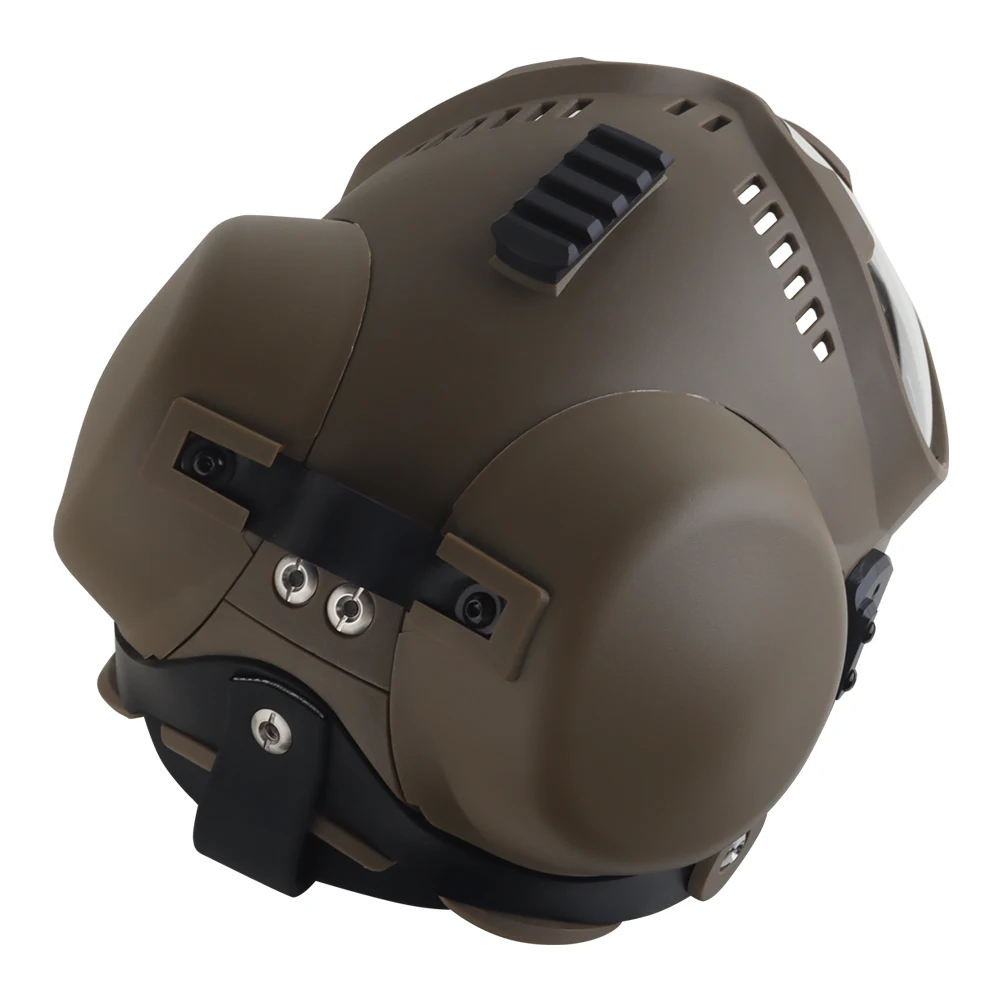 K9 Dog Tactical Helmet with Goggles Guide Rail Outdoor Combat Training Search Rescue Working Full Protective Police Dog Helmet
