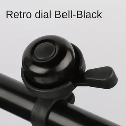 Compact Bicycle Safety Bell - Loud Sound Alarm (Black)