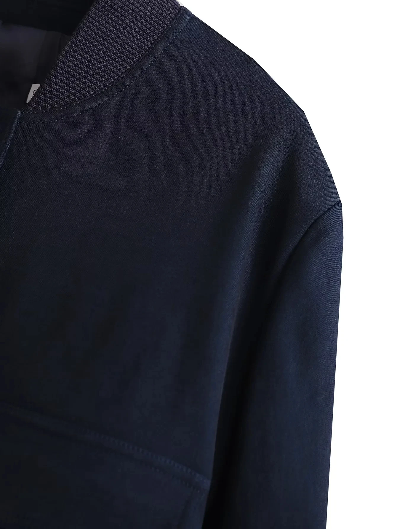 Women's Bomber Jackets Coat Crop Outwear Armygreen Long Sleeve Coat With Pocket Solid azatrafins Woman Jacket Navy Blue Jackets