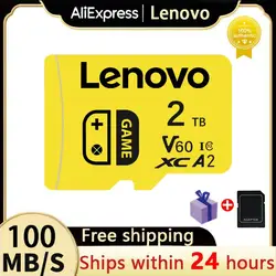 Lenovo 2TB 1TB TF Flash Memory Card 512GB A2 V60 Micro TF SD Card 256GB SD Card 128GB High Speed Memory Card For Nintendo Switch
