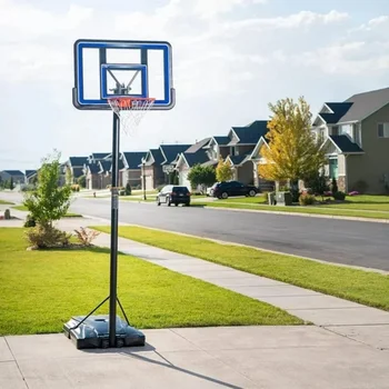 Basketball stand Adjustable Portable Basketball Net (44-Inch Polycarbonate) Basketball Training Equipment Team Sports 4