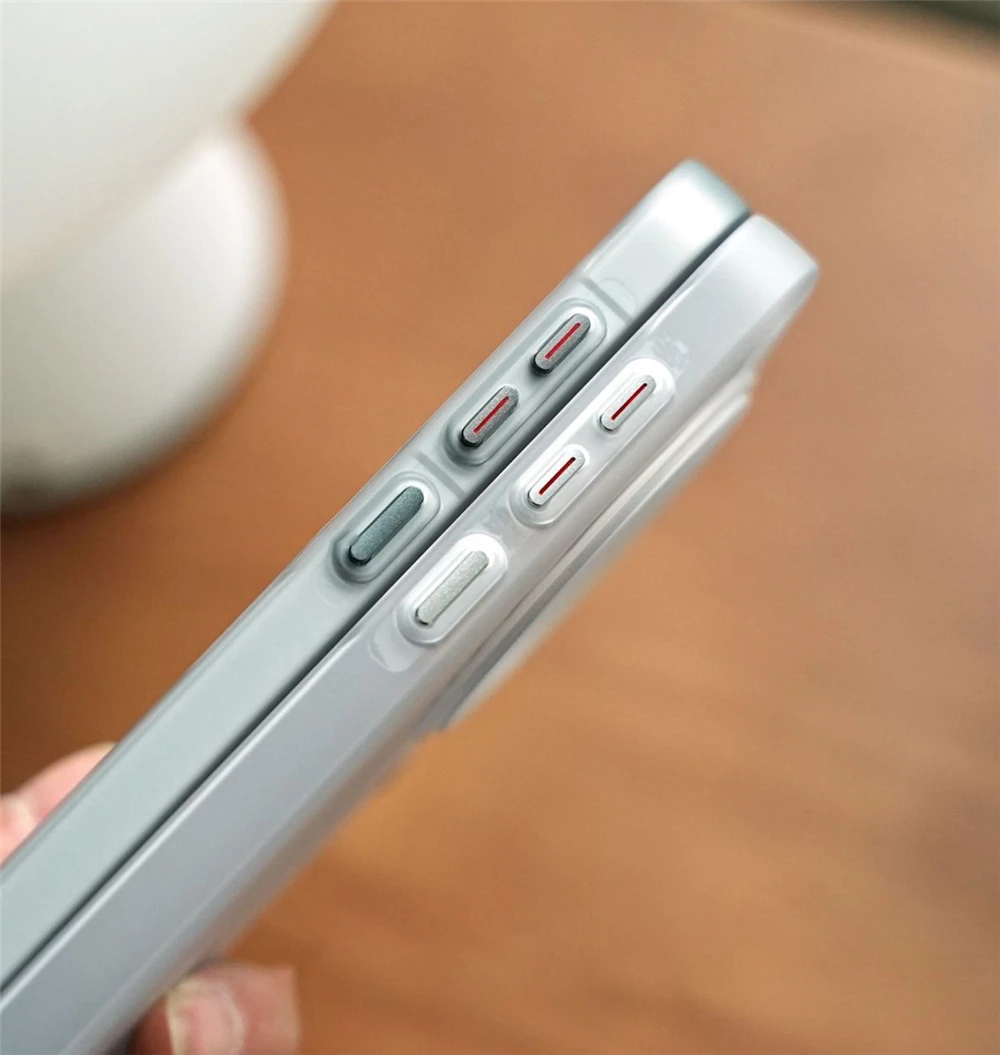 Magnetic Matte Transparent Luggage Stripe Slim Case Cover