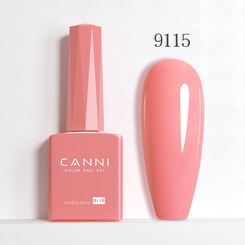 CANNI 9ml Hema-Free Nail Gel Polish in Vibrant Red & Nude Pink - Perfect DIY Manicure Kit and Christmas Salon Gift
