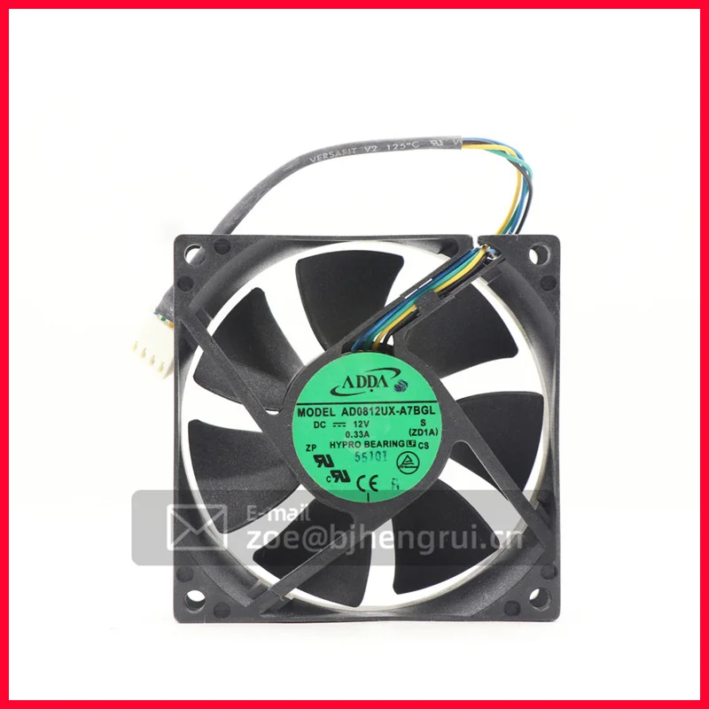 

AD0812UX-A7BGL 8025 12V DC 0.33A 80x80x25mm 3.96W 3300RPM 4-wire Temperature Controlled Chassis Axial Cooling Fan