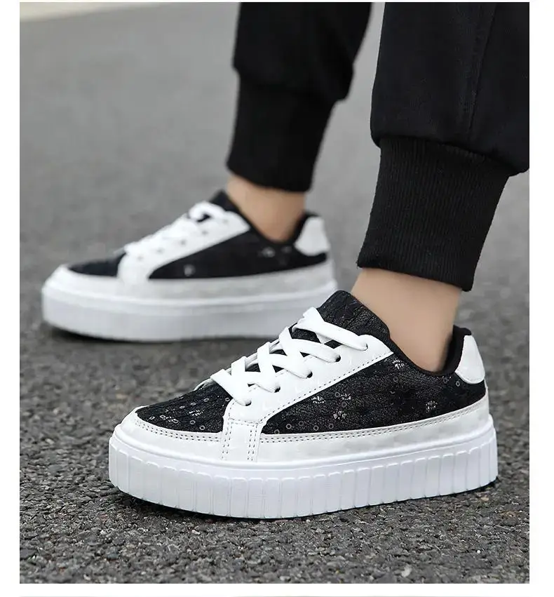 

Spring Autumn Children's Lace Casual Sports Shoes Boys And Girls Soft Bottom Non Slip Breathable Free Shipping Casual Board Shoe