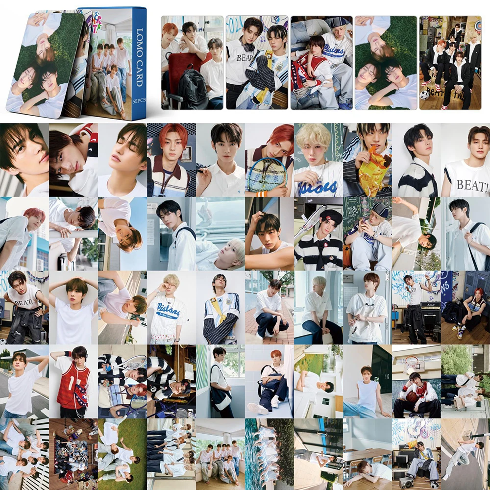 Kpop TWS Sparkling Blue Photocards LOMO Cards New Album Photocards Card photo Poster fan gift 55pcs/set