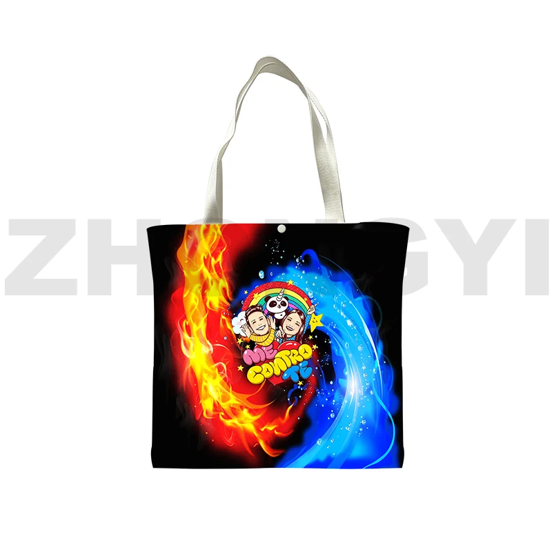 Canvas Me Contro Te 3D Shopping Bag Borse Da Viaggio Per Donna Borsa A Tracolla Harajuku Tote Bag Me Contro Te Borse A Tracolla Borse