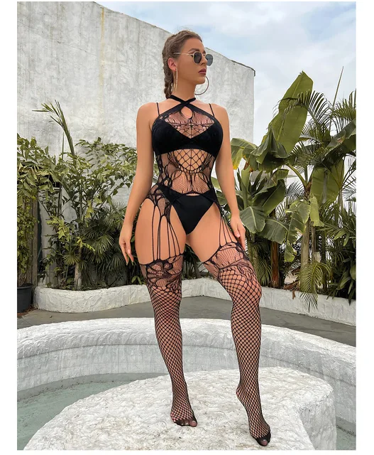 Sexy Fishnet Girl Body Stocking Full Body Crotchless Bodystockings Lingerie  - Teddies u0026 Bodysuits - AliExpress