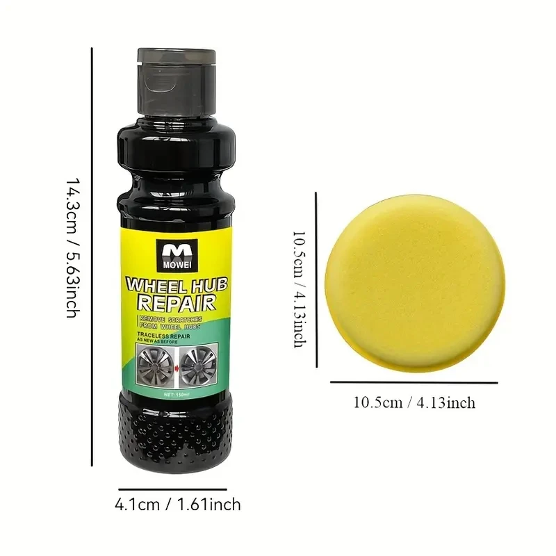 Car Wheel Chrome Repair Paste, Professional Restoration & Protection for Metal Rims, Wheel Hub Polish, Chrome Plating Agent
