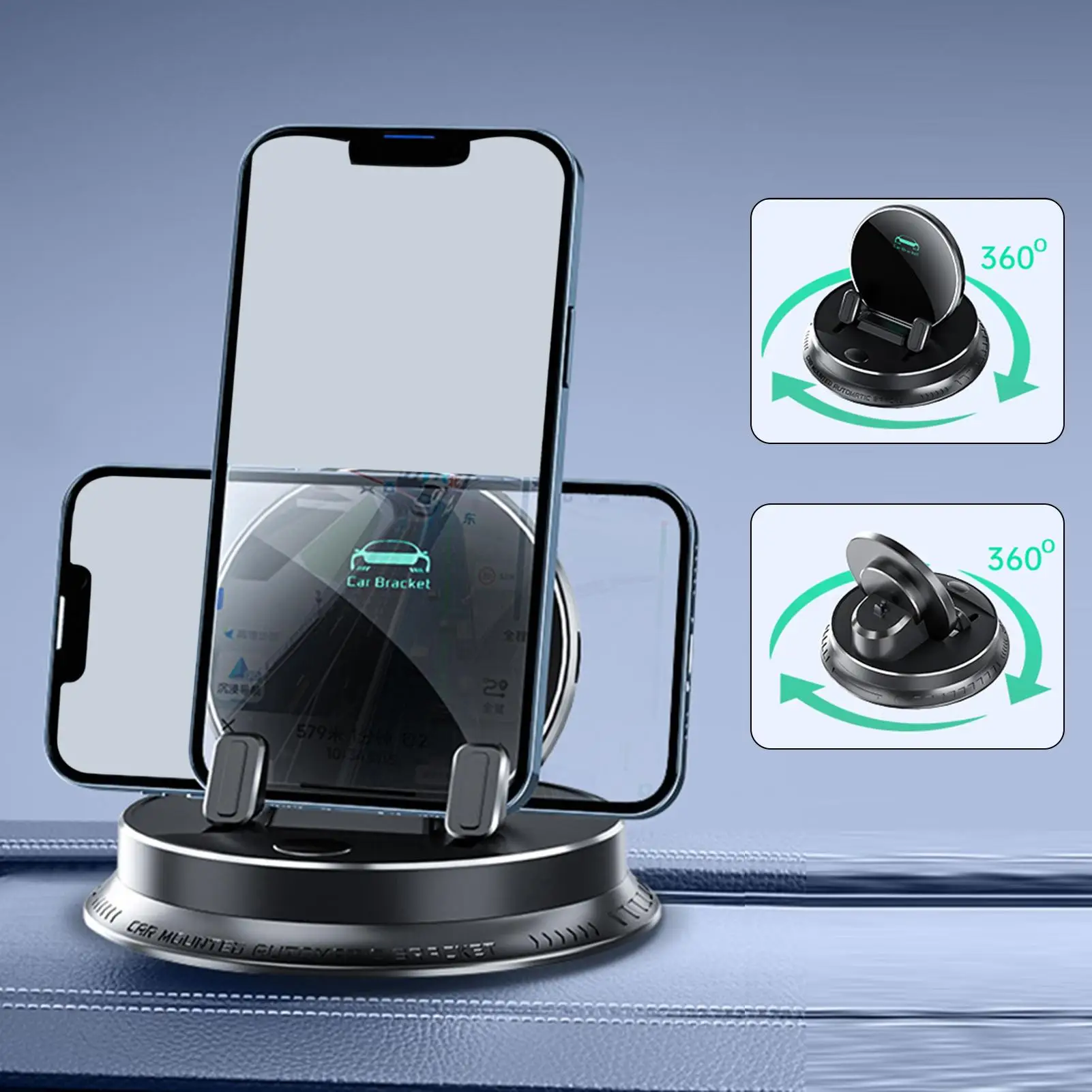 Car Dashboard Phone Holder 360 Degrees Rotation Phones Holder Mount Smart Sensing Cellphone Support for Automobile accessories