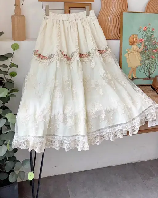 Skirt Gonne Lunghe Pizzo Gonne Lunghe Gonna Lunga In Pizzo Gonna