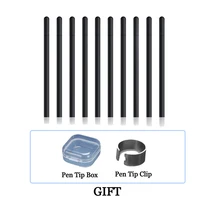 Replacement Standard Pen Nibs Compatible with Wacom Bamboo Intuos CTL471/2 CTL671/ CTH480/680 PTH851, Black Stylus Refill