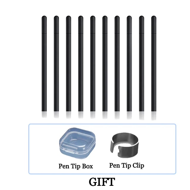 Replacement Standard Pen Nibs Compatible with Wacom Bamboo Intuos CTL471/2 CTL671/ CTH480/680 PTH851, Black Stylus Refill