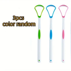 Tongue Scraper and Oral Cleaner Brush for Fresh Breath and Hygiene Care (3pcs)