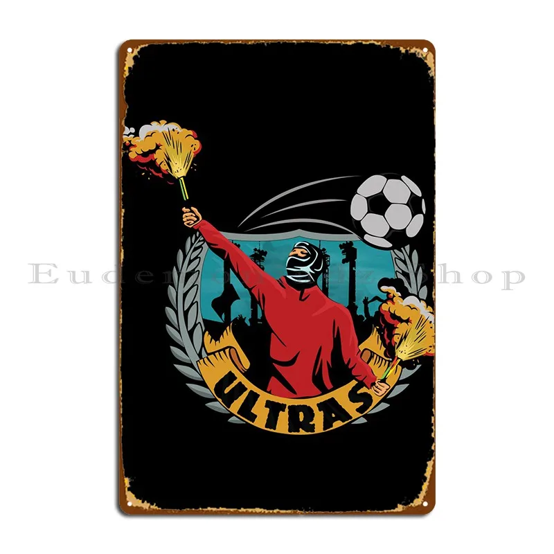 

Металлический знак для футбола Ultras, создание клубного дизайна в гостиной, создание оловянного знака, плакат
