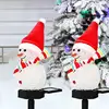 Snowman Solar Light Stake Waterproof Christmas Pathway Lights Stake Solar Christmas Decorations Outdoor Christmas For Garden 3