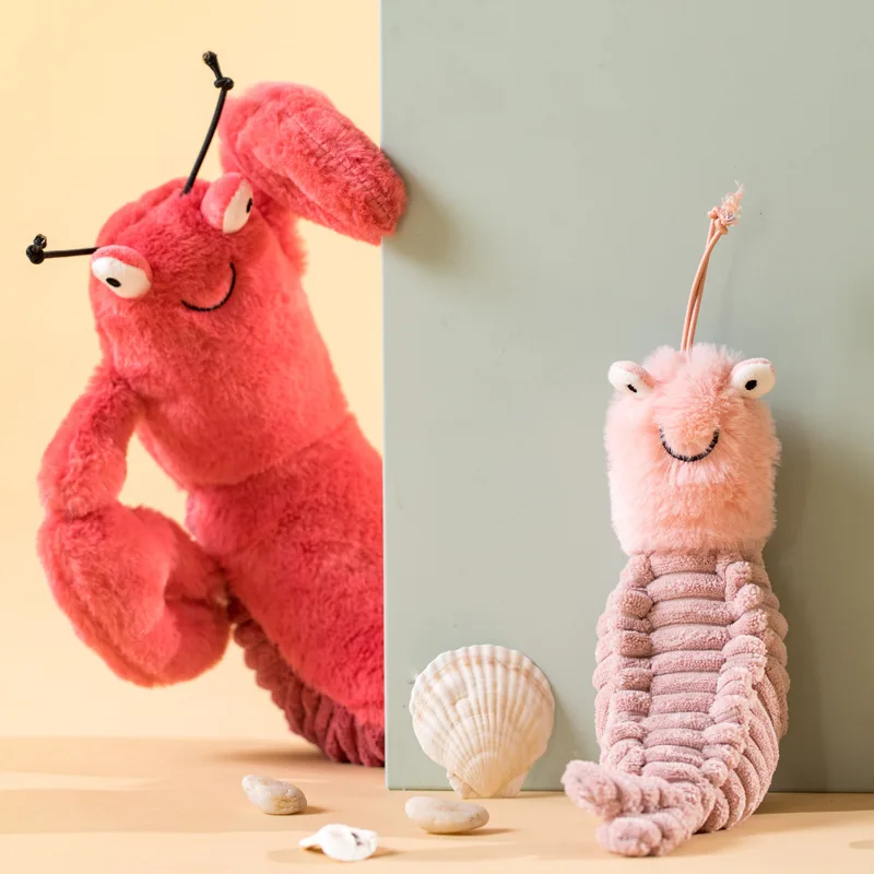 

22-45cm Cute Larry Sheldon Lobster ＆ Crab Plush Toy Kawaii Soft Stuffed Lobster Doll Pillow Home Decor Kids Birthday Xmas Gifts