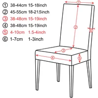 High-Quality Chair Cover Universal Size Elastic Chair Covers Slipcovers Removable Dining Seat Covers Banquet Hotel Dining Room 2