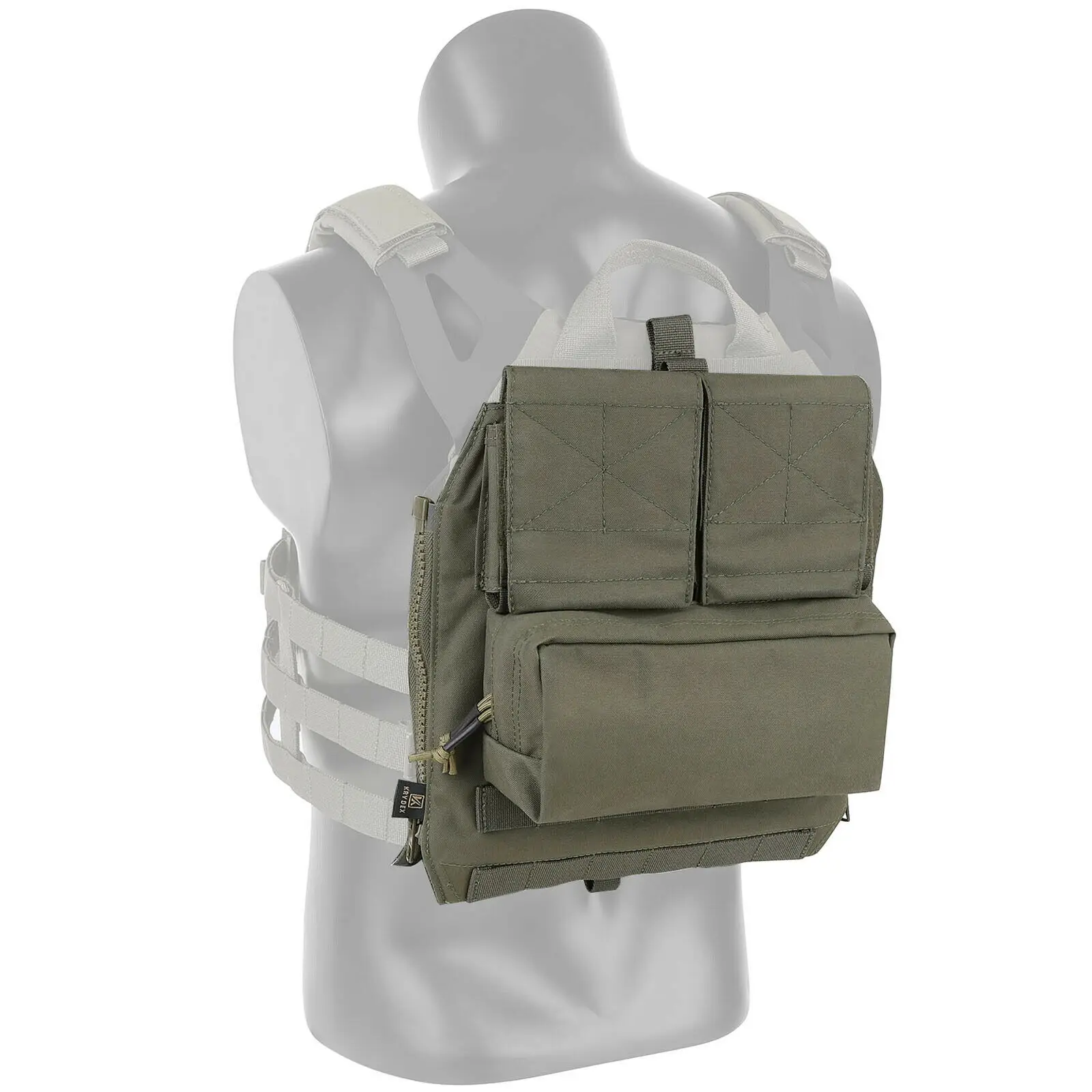 KRYDEX Taktische Zip On Pouch Plate Carrier Rucksack Tasche Für CPC NCPC AVS JPC2.0 Jagd Airsoft Weste Zubehör – Detail 6