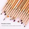 1PCS Nail Art Brush 6-16mm Line Painting Drawing Pen Acrylic Gel UV Extension Brush Nail Stripes Lines Liner DIY Manicure Tools 2